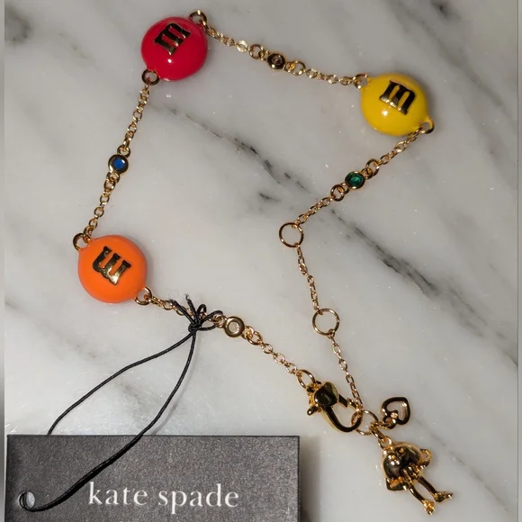 Kate Spade & M&M'S Gold Bracelet with Colorful Charms - Picture 13 of 16